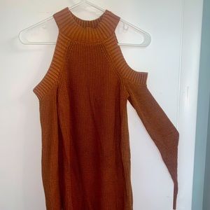 XS Brown Abercrombie and Fitch fitted dress
